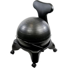 CanDo Plastic Mobile Ball Chair, Adult Size, 20