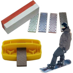 Snowboard-Kantenschärfer, rutschfestes Schärfgerät-Set, Snowboard-Kanten-Tuner, für Familie, Freunde, Männer, Frauen, Outdoor-Sport, Skifahren, Snowboarden, Winter