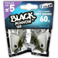 Fiiish Black Minnow Jig Head Off Shore 60g - Khaki