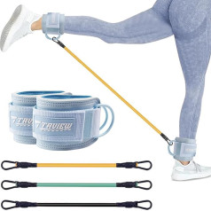 Ankle Straps Resistance Bands with Cuffs, Ankle Bands for Working Out, Ankle Resistance Band for Leg, Booty Workout Equipment for Kickbacks Hip Fitness Training