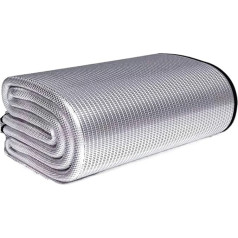 Aluminium Sleeping Mat, Foam Mats, Moisture-resistant Underlay for Outdoor Picnics, Double-Sided, Thick Aluminium Foil, Waterproof Beach Mat, Portable Tent Floor Mat (Thickening 200 x 200 cm)