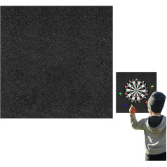 Dart Board Backing Wall Protector, Large Felt Wall Tiles, Dart Board Backer, Black Surround Professional Design for Adults, Men, Offices, Garage, Classroom Room