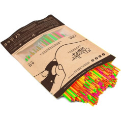 3Doodler start filaments eco 2,5 mm, 250 gab., 5 krāsas (neona sarkana, pom, zaļa, rozā, dzeltena), neona spīdums 3ds-eco-mix3-250