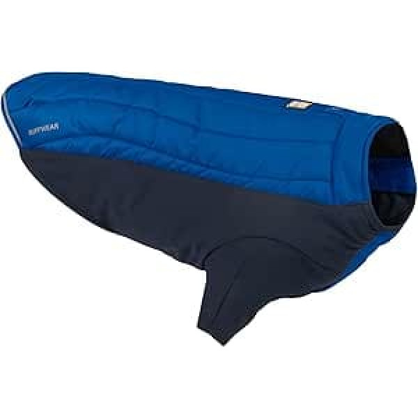 RUFFWEAR Powder Hound Insulated Dog Jacket, Weather and Water Resistant, Cold Weather, Dog Coat with Fleece Lining, Premium Winter Coat Snowsuit for Dogs, Blue Pool - XX-Small