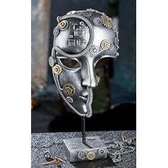 Casablanca Decorative Figure Sculpture - Decorative Figure Face Mask Steampunk Resin Colour: Syllable - Decoration Living Room Height 35.5 cm