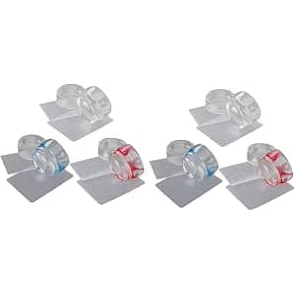 6 Sets of Nail Stamps with Stencils DIY Nail Art Templates for Manicure and Nail Art Designs Large Stamp and Transparent