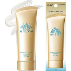 ANESSA Perfect UV Skincare Gel NA SPF50+ PA++++ - 90g | Daily Use Sunscreen Gel for Face & Body | Makeup Base, Water-Resistant