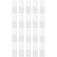 Hohopeti 30 Stück Transparente Nagellackabdeckungen Nagelschutz für Maniküre Salonbedarf Kratzfest und Wiederverwendbar