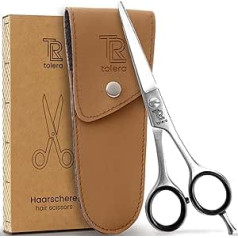Hairdressing Scissors with Case | Hair Scissors - Sharp & Precise - Unisex Hair Cutting Scissors (Silver)