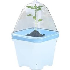 Planter Transparent Greenhouse Bell Thermal Lid 10 x Insulation Control Moisture Pots Plants Waterproof