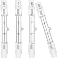 Ampulle halogène Eco R7S 78mm 120W 230V 1600lm blanc chaud 2700K T3 Ampulle des Typs J für den Transport, la sécurité, les lumières de paysage, les lampadaires (paquet de 4)