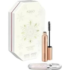 KIKO Milano Snow-Kissed Holiday Mountain Buddies Make Up Gift Set, Makeup Gift Set: 3D Hydra Lip Gloss and Mascara with Volume Effect