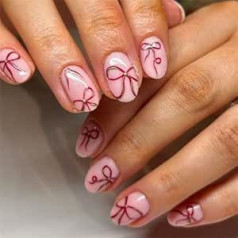 Mandelnägel Tipps Gefälschte Nägel Kleber Auf Nägeln Kleben Auf Nägeln. Drücken