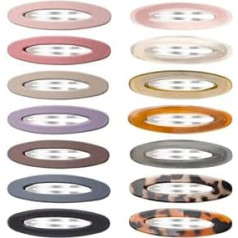 Ovale Haarspangen, rutschfest, groß, matt, glänzend, Haarspangen, oval, Haarschmuck für dickes, dünnes, feines Haar, für Damen, Mädchen, 8,9 cm, 14 Stück