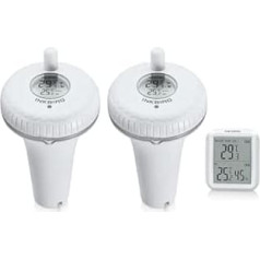 Inkbird IBS-P01R Wireless Pool Thermometer Combination Set with 2 Floating Pool Thermometer and One Monitor