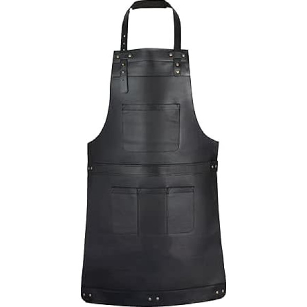 Full Grain Leather Apron Butcher Chef BBQ Cooking Woodworking Chef BBQ Gift Apron