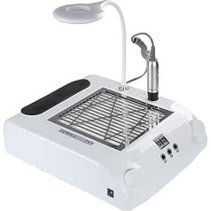 EDEDE Dust Extractor for Nails, 108W Electric Nal Drill, 30,000rpm, Nalsaur, LED Lighting, 54 LED UV Lamp, 6-in-1 Electric Nail File for Nail Salon and Home