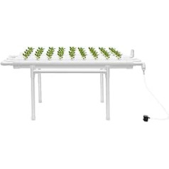 Hydroponic System Hydroponic Propagation System 1 Layer 36 Holes Earthless Plant Growing Systems Grow Kit with PVC Hydroponic Pipe, for Home, Garden, Vegetable Garden