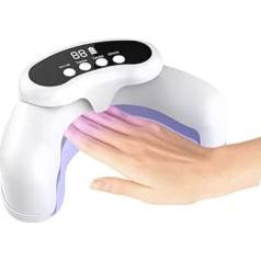 Gel Nail Lamp - UV Lamp for Gel Polish Drying, Foldable Home Studio Lamp for Nail Design & Manicure for Women and Girls