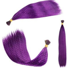 Feather Hair Extensions, Pack of 20, Feathers for Hair Extensions, Synthetic Coloured Overhead Strands, Hair Accessories, Rainbow Hairpiece for Women (Color : 4)