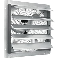 VEVOR Extractor Fan 610mm 1400RPM 2892CFM Aluminum Loft Fan Wall Mounted with AC Motor, Ventilation and Cooling for Greenhouses, Garages, Sheds, Shops