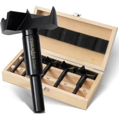 Forstner Drill Bit Set 5 Pieces for Wood Diameter 20/35/40/45/50 mm, Length 90 mm Wood Drill Bit Set
