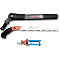 DUE BUOI Set of Forged Scissors Double Cut 133/20 and Pruning Saw RS210/30