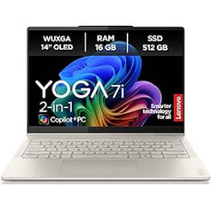 Lenovo Yoga 7i 2-in-1 AI Laptop | Copilot+ PC | 14 Inch 2.8K OLED | Intel Core Ultra 7 | 16GB RAM | 512GB SSD | Intel Arc Graphics | Win11 | QWERTZ | Includes Yoga Pen | 3 Year Warranty Exclusive to