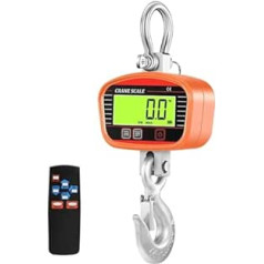 2T Digitale LCD 2000 kg Kran Waage Heavy Duty Haken Kran Waagen Industrielle Peak Hold Wiegen Meter Werkzeuge Starke Kapazität(Orange)