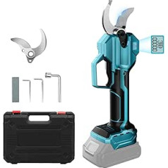 Battery Lopper, Brushless Battery Secateurs Compatible with Makita 18 V Battery, Opening 65 mm, Max 40 mm Cutting Diameter, Battery Pruning Shears with Replacement Blade for Tree Pruning (Without
