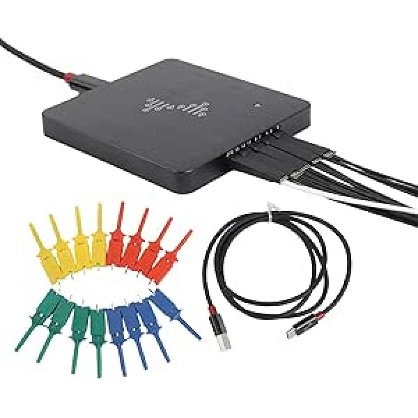 für USB-Logikanalysator, 16 Kanäle, 400 MHz Abtastrate, 16 G Abtasttiefe