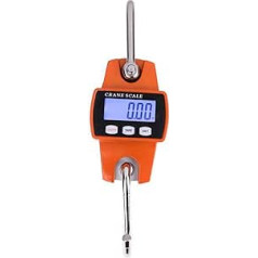 Industrielle Kranwaage, Digitale Kranwaage, 300 Kilogramm/50 Gramm, Batterie, Industriewaage, Waage, tragbare Mini-LCD-Zugwaage, Haken-Wiegewerkzeug, kann genau messen