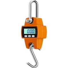 Digitale Hängewaage Digitale Hängewaage, 660 lb, 300 kg, robuste Fischkranwaage for Gepäckgewicht, Koffer, Bauernhof, Fahrrad, Bogenfischen(300kg Orange)