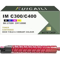 IM C300 C400 Compatible Toner Cartridge Replacement for Ricoh Work with IM C300 C400 Printer (1, Magenta)