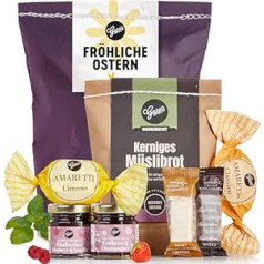 Gepp's Delicatessen Easter Wonder Bag, Filled Easter Gift with Delicacies for Breakfast, Small Surprise with Fruit Spreads and Bread Baking Mix, Gift According to Your Own Recipe