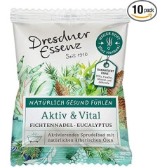 Dresdner Essenz Active and Vital Bubble Bath Pack of 10 x 70 g