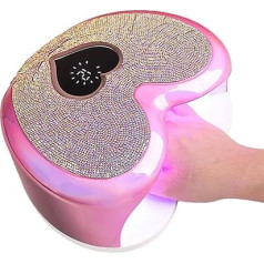 Nageltrockner Lampe 96W 39LED Maniküre Gerät Schnell Trocknend Nagellampe mit 4 Timer-Einstellungen für Mutter Freundin Partner Familie Freunde Schönheitssalon