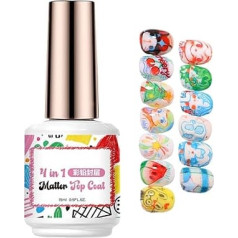 Gel Topcoat Für Fingernägel - Langanhaltende Lackierung Lösung | Topcoat Gel Für Buntstift Maniküre - Für Anfänger Und Profis, Mutter, Ehefrau Und Freundin, Salon, Zuhause, Studio Gesellschaftstre
