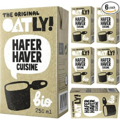 Oatly Oat Cuisine 250 ml x 6 Pieces with Pufai