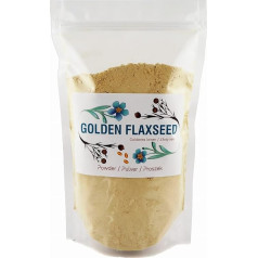 Golden Flaxseed Powder, Linseed Flour, EU Agriculture, Linseed Ground, Partially Oiled, 900 g