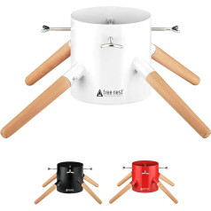 Tree Nest Christmas Tree Stand with Water Tank for Large Trees - Family Christmas Tree Stand for Trees up to 3 m, 5-13 cm Trunk White