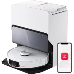 roborock S8 MaxV Ultra Robot Vacuum Cleaner with Mop Function and Lifting Mop, Extensive Cleaning Thanks to the Extendible Side Brush, 10,000 Pa, 60 °C Hot Water Mop Wash, All-in-One Dock