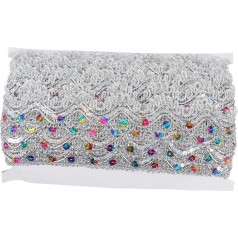 Ethnisches Spitzenband Mit Pailletten Yards Farbige Borte Für Tanzkostüme Diy Kleidung Verzierung Basteln Zubehör