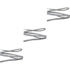 Tofficu 3pcs Braid Trimming Sewing Accessories Lace Ribbon Trim Upholstery Gimp Braid Curtain Gimp Ribbon Upholstery Braid Flower Embroidery Lace Gimp Trimming Daisy Costume Embroidered Bridal Edge