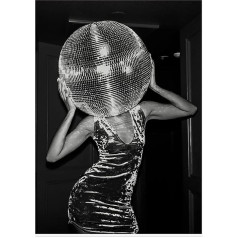 LPFNSF Black and White Girl Decoration Poster, Modern and Fashionable Women's Decoration Painting, Bedroom, Living Room Background Wall Decoration, Printed Poster, Frameless (C 1.50 x 70 cm*1)