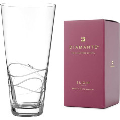 DIAMANTE Soho 25cm Hand Cut Crystal Vase with Swarovski Crystals