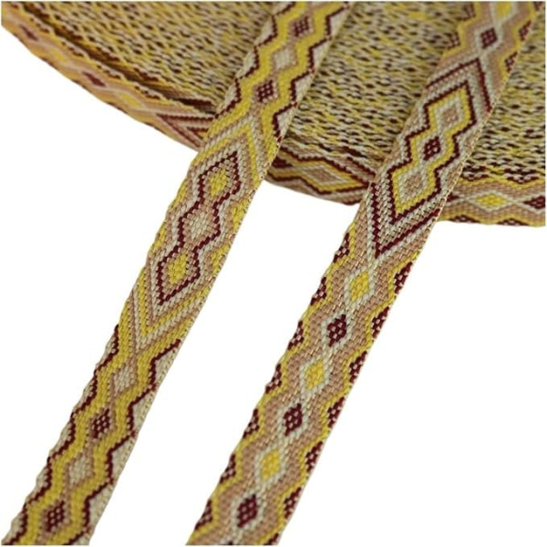 Jacquard Band Besatz 5 Yards Breite 13,0mm 0, Zoll Verdickt Jacquard Band Armband Verzierung(Color10)