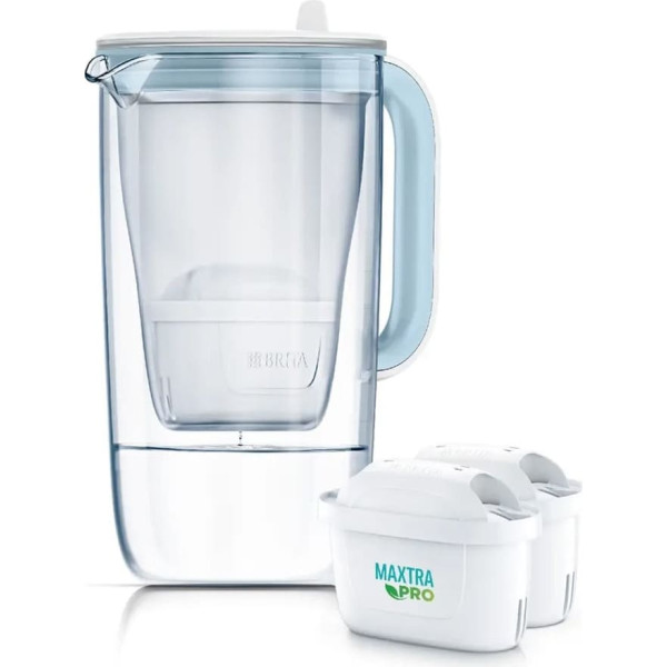 2,5 l stikla filtra krūze + 2 pro pure performance kārtridži