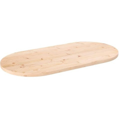 vidaXL Table Top, Replacement Table Top for Coffee Table, Side Table, Bar Table, Dining Table Top for Restaurants, Cafés, Coffee Table Top, Wooden Table Top, Desk Top, Solid Pine Oval