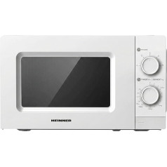 HMW-MD20MWH Microwave • 20 L - 700 W, Manual Operation - 5 Power Levels, Defrost Function - Rotary Control - White